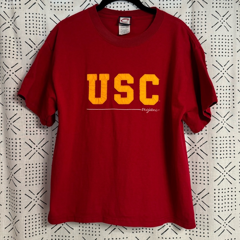 CADRE Vintage USC Trojans Felt Embroidered T-Shirt
